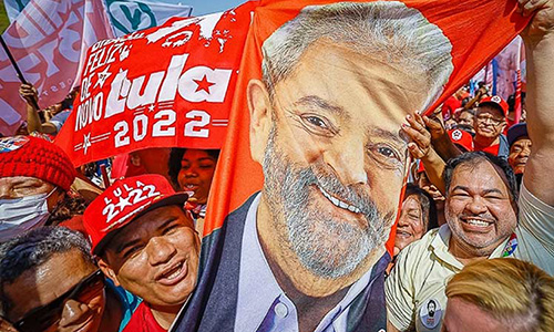 Manifestaciones callejeras en Brasil en apoyo a candidato Lula