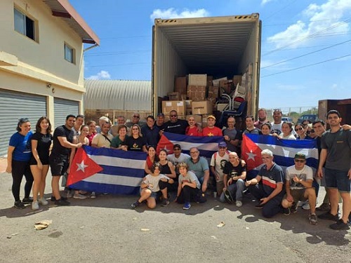 Completan contenedor solidario para Cuba desde Valencia