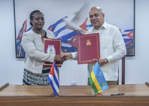 Partidos de Cuba y Ruanda firman acuerdo de cooperación