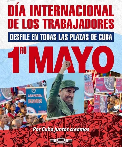Presidente de Cuba convoca a marchar por un mundo mejor