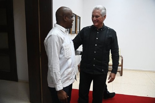 Dialogó presidente de Cuba con secretario permanente del SELA