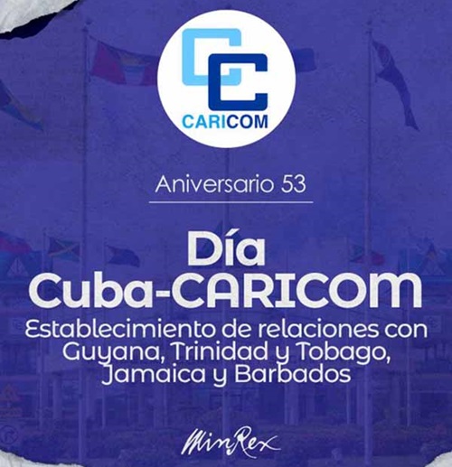 Cuba celebra 53 años de vínculos con naciones caribeñas