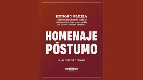 Cuba rendirá honor y gloria a 32 combatientes caídos en Venezuela