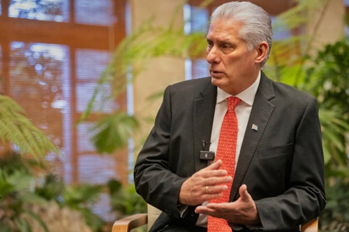 Destaca Díaz-Canel experiencia de Cuba en recibir ayuda