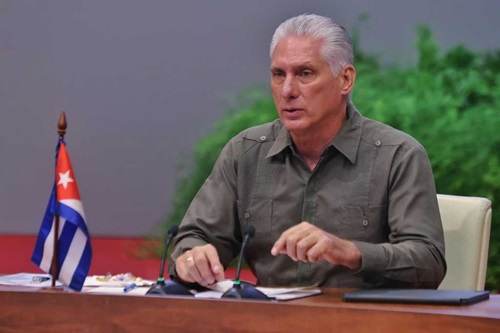 Díaz-Canel: «El cerco energético que niegan está asfixiando a Cuba»