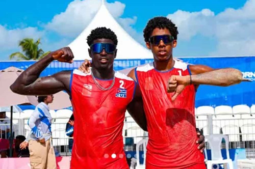Cubanos Gómez y Veranes a final de voley playero centrocaribeño