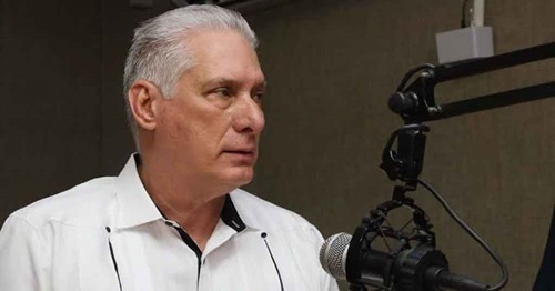 Díaz-Canel denuncia en la radio recrudecimiento del cerco energético