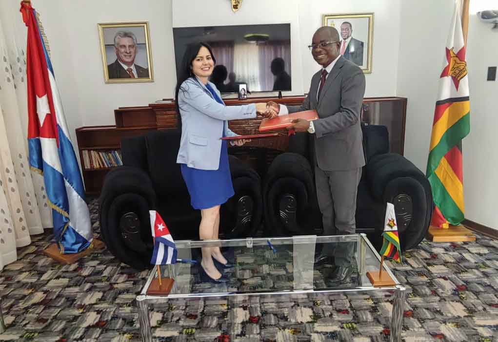 Firma de acuerdo para fortalecer la cooperación entre Cuba y Zimbabwe