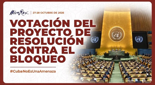 Cuba espera nuevo apoyo mayoritario contra el bloqueo en la ONU